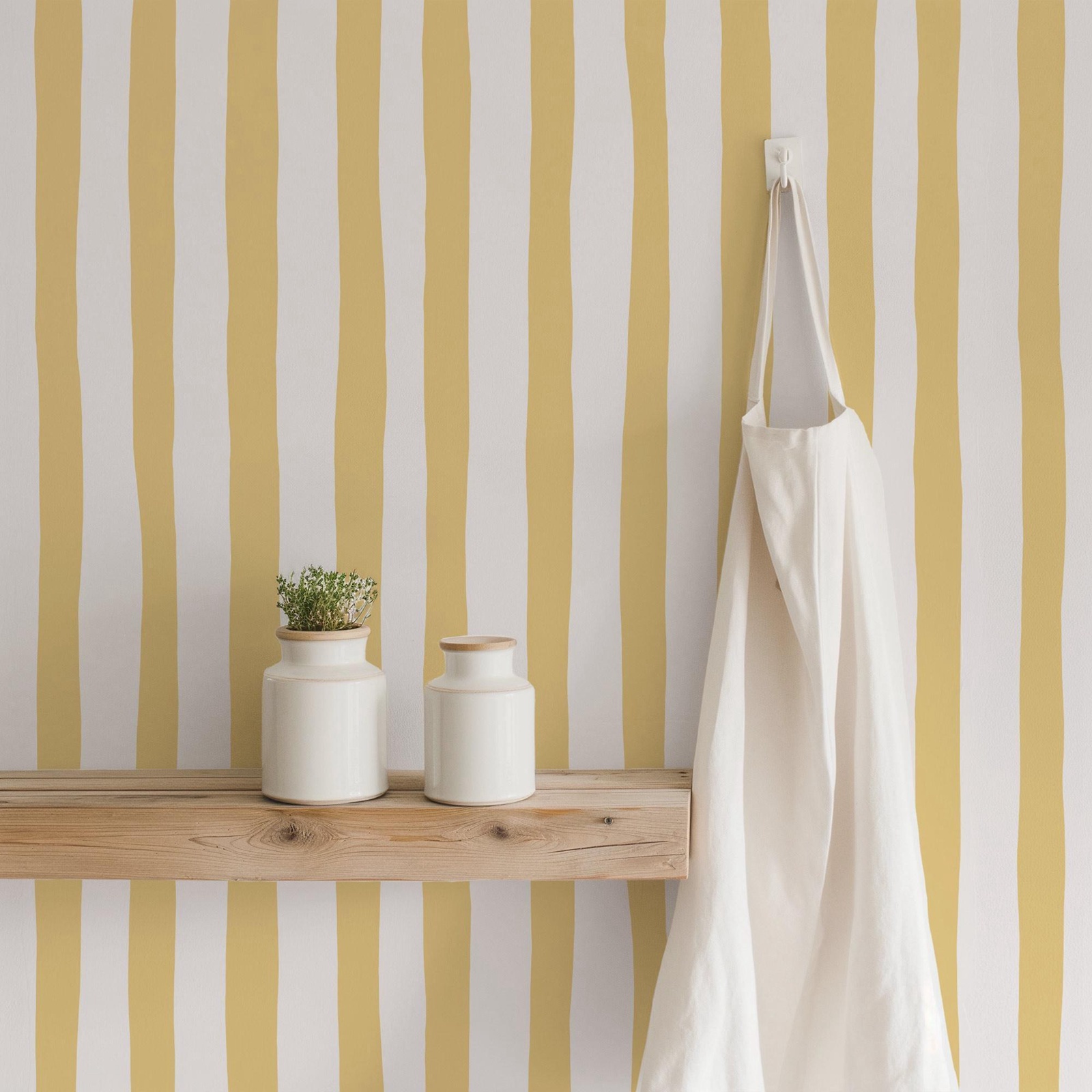Baby Nursery Peel And Stick Wallpaper - วอลเปเปอร์ลายเส้นสีเหลืองซันไชน์แบบลอกและติด, ภาพจิตรกรรมฝาผนังลายเส้นแบบนุ่มนวลสำหรับห้องเด็กอ่อน, หรือกระดาษแบบดั้งเดิม