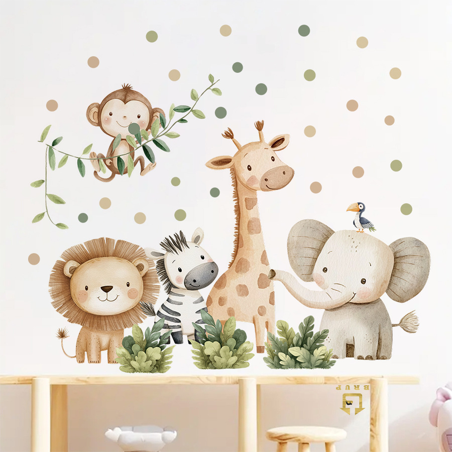 Boho สัตว์ป่าสติ๊กเกอร์ติดผนัง - Baby Girl Nursery Quotes บทวิจารณ์และราคา