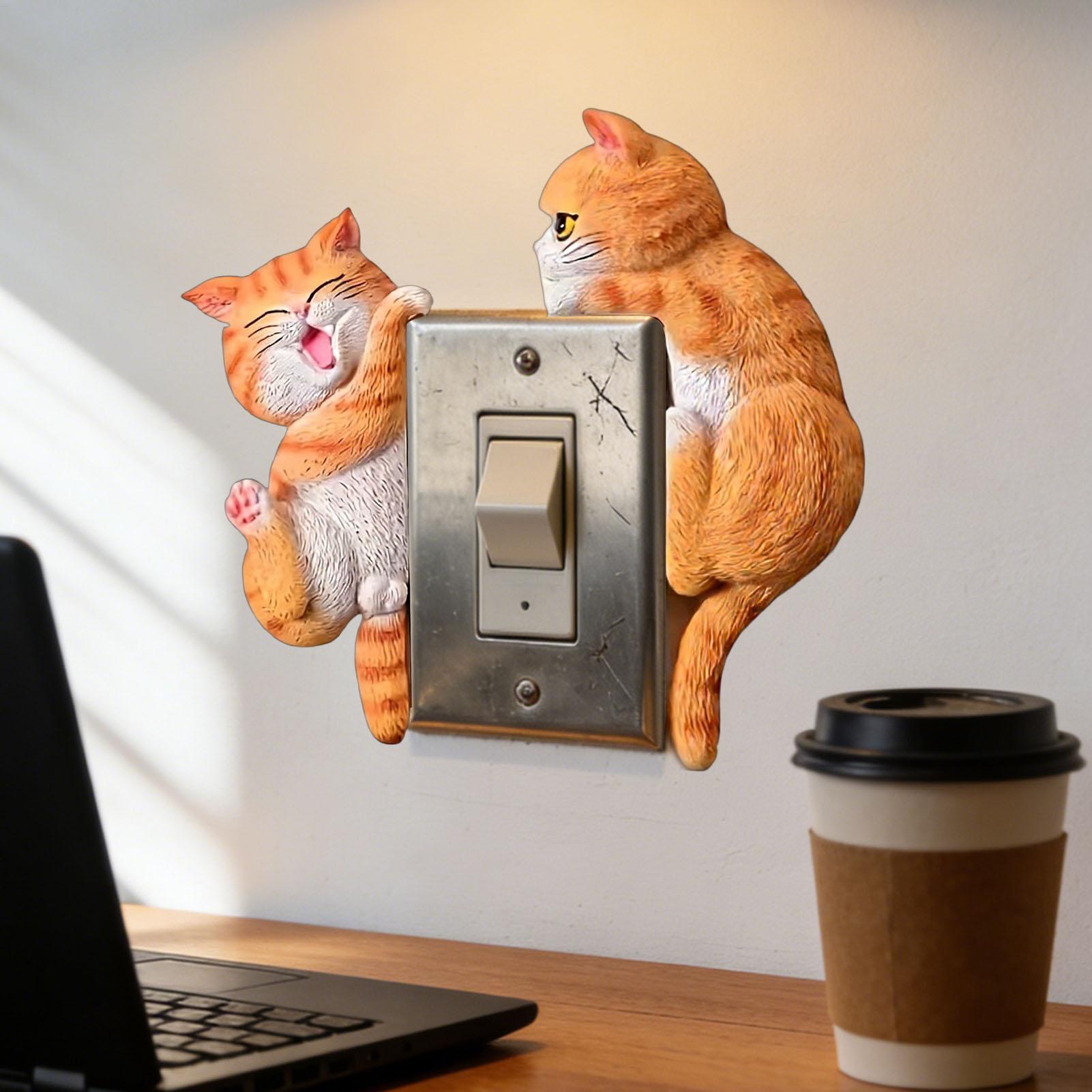สติกเกอร์ติดไฟรูปแมว 2 ชิ้น แบ - Baby Nursery Wall Lights บทวิจารณ์และราคา
