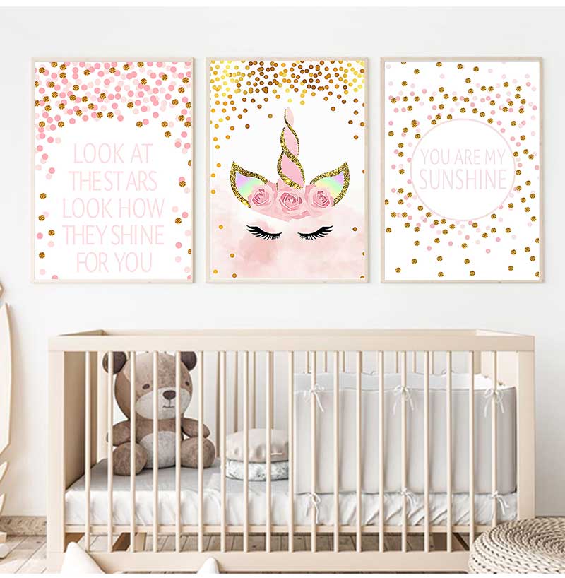 ภาพตกแต่งห้องนอนเด็กผู้หญิง ตก - Baby Girl Nursery Quotes บทวิจารณ์และราคา