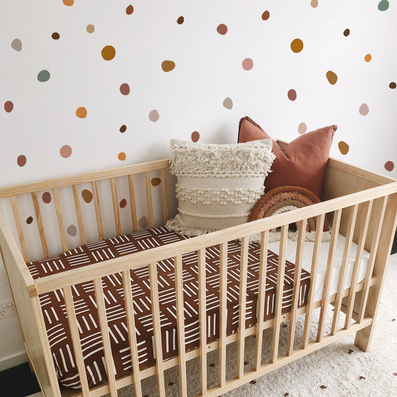 Boho เนอสเซอรี่ Polka Dot Crea - Baby Girl Nursery Quotes บทวิจารณ์และราคา