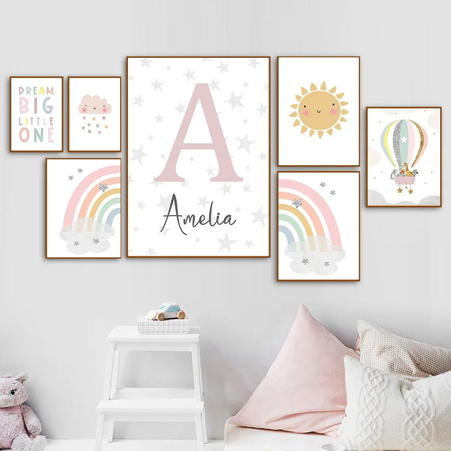 ยีราฟ ช้าง บอลลูนลมร้อน ดวงอาท - Baby Nursery Decor Girl บทวิจารณ์และราคา