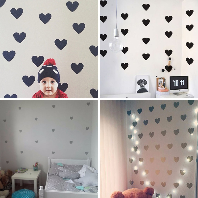 หัวใจเด็กสติกเกอร์ตกแต่งห้องสา - Baby Nursery Decor Girl บทวิจารณ์และราคา