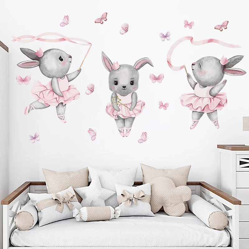 มือวาดบัลเล่ต์กระต่ายกระต่าย D - Baby Girl Nursery Quotes บทวิจารณ์และราคา