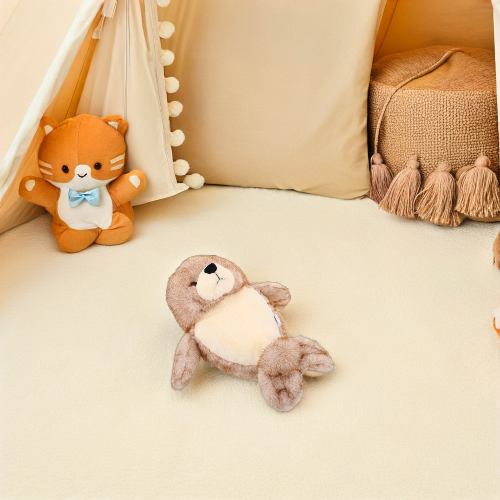 ตุ๊กตาสัตว์น่ากอดรูปแมวน้ำ สีน - Baby Nursery Decor Girl บทวิจารณ์และราคา